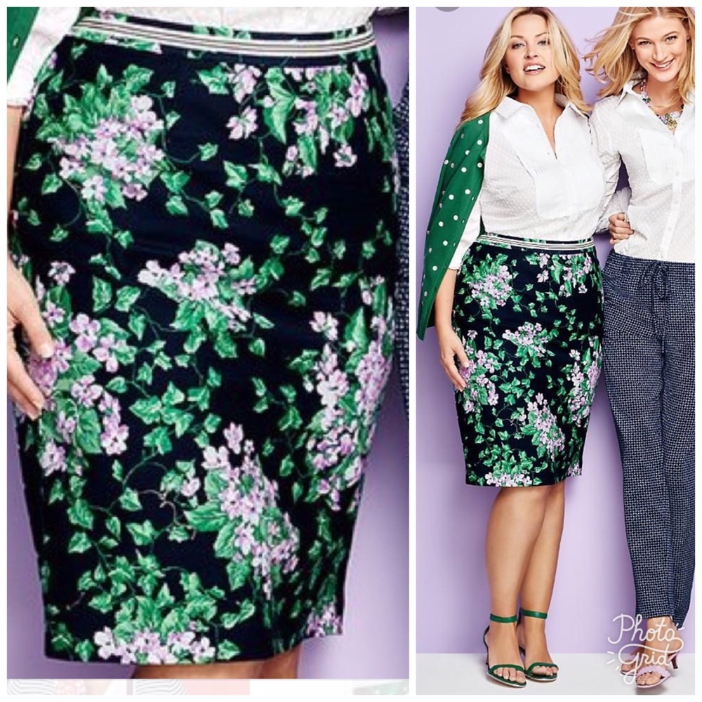 Oprah X Talbots Floral Pencil Skirt